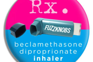 Fuzzknobs - Beclamethasone Diproprionate Inhaler Pin
